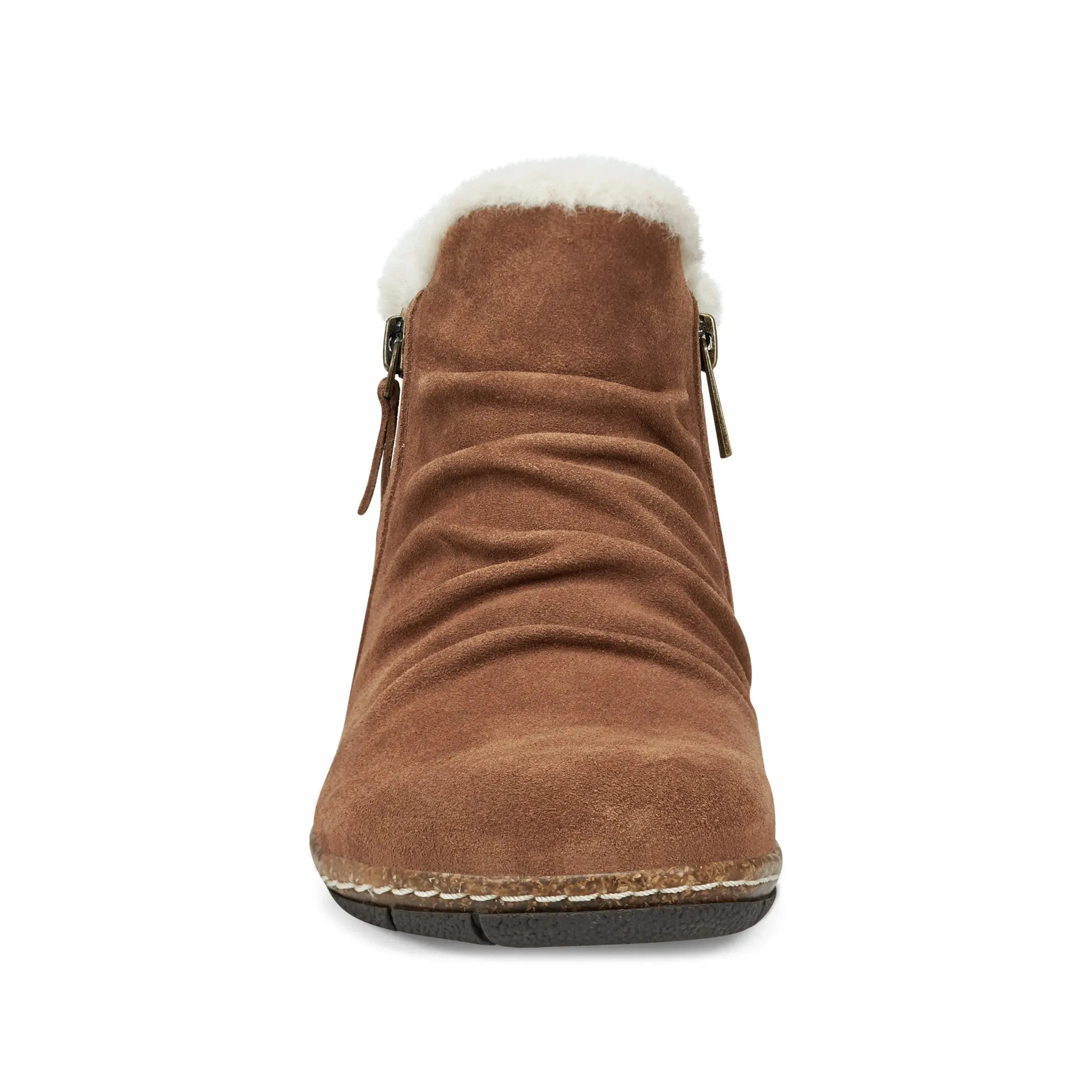 Dual Tone Wide Path Eric Round Toe Cold Weather Casual Booties