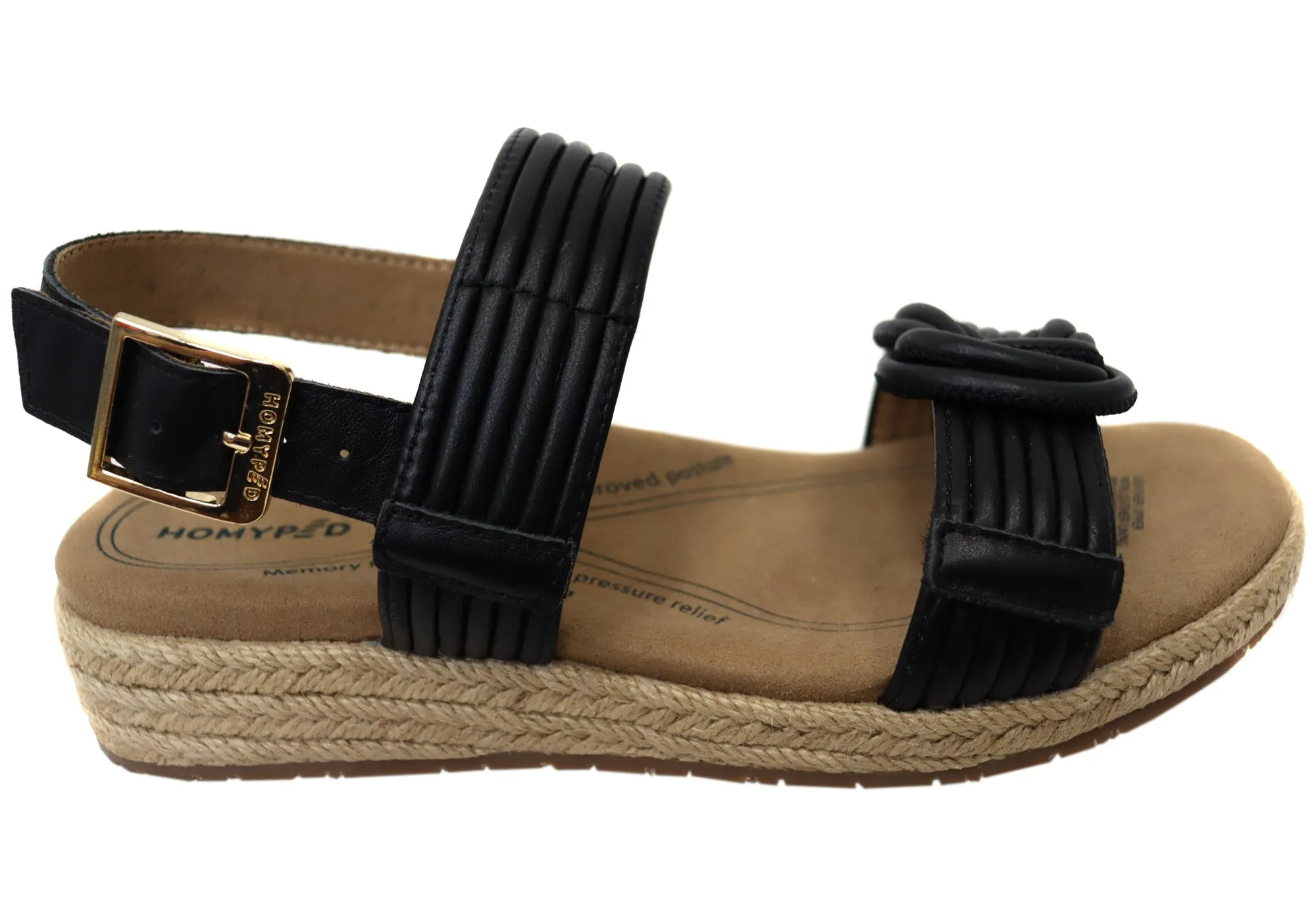 Soft Material Relaxed Fit Shoes Homyped Mimosa Womens Comfortable Wide Fit Leather Sandals