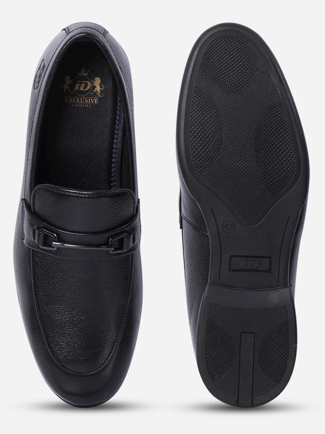 Men's Black Regular Toe Slip On Formal (ID2270) Point Tip Prestige Edge