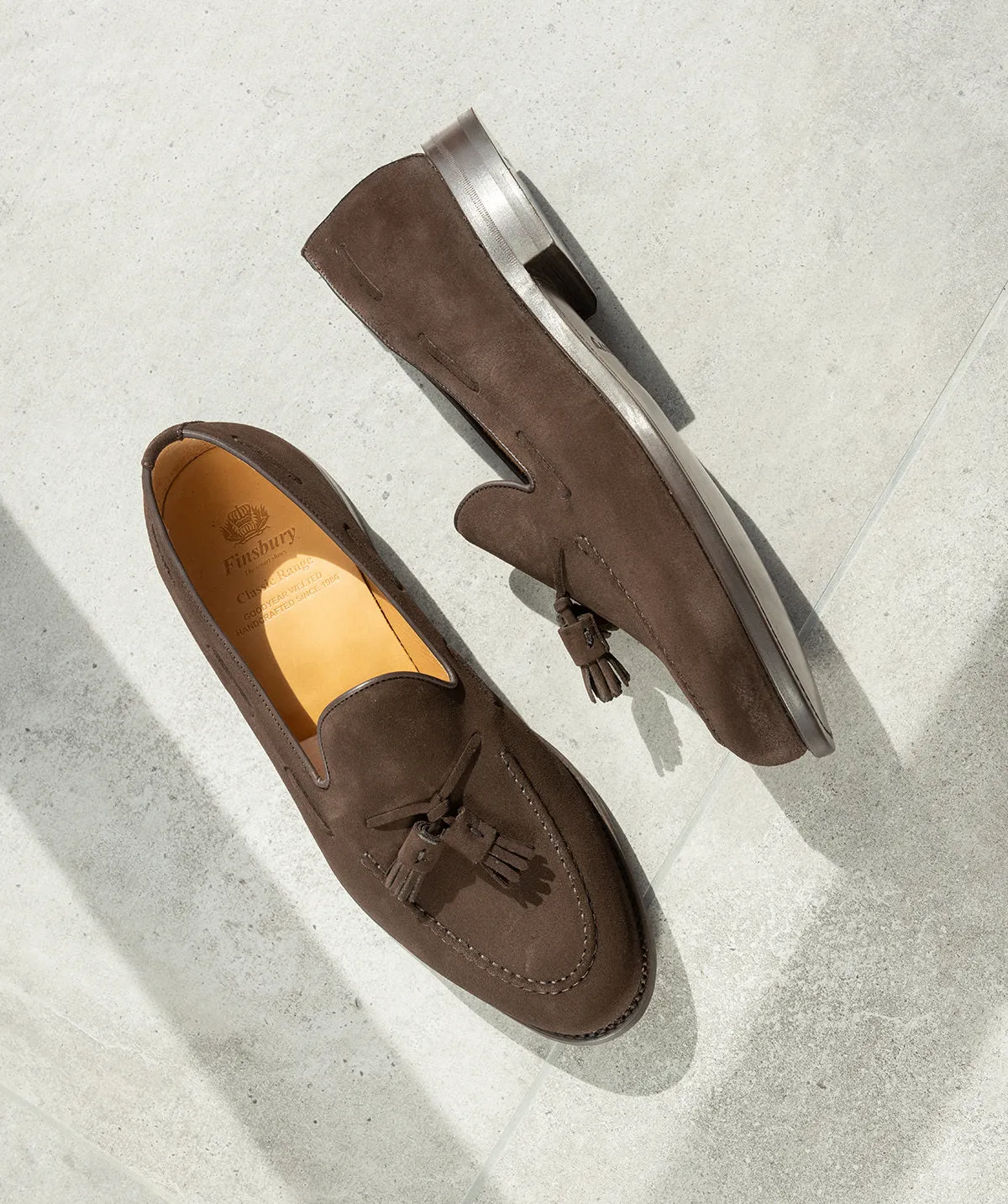 Main Move Taper Cut Mocassin OLDEN Daim Marron
