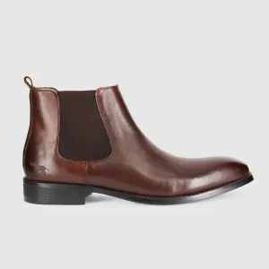Dawson Chelsea Boots Dark Brown Tumbled Event Mode Comfortable ankle support