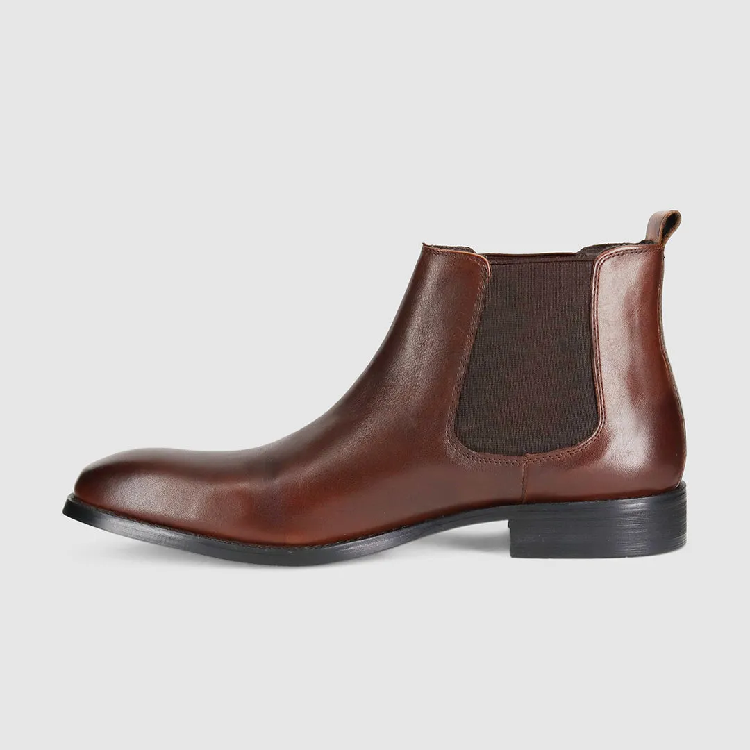 Dawson Chelsea Boots Dark Brown Tumbled Wear resistant