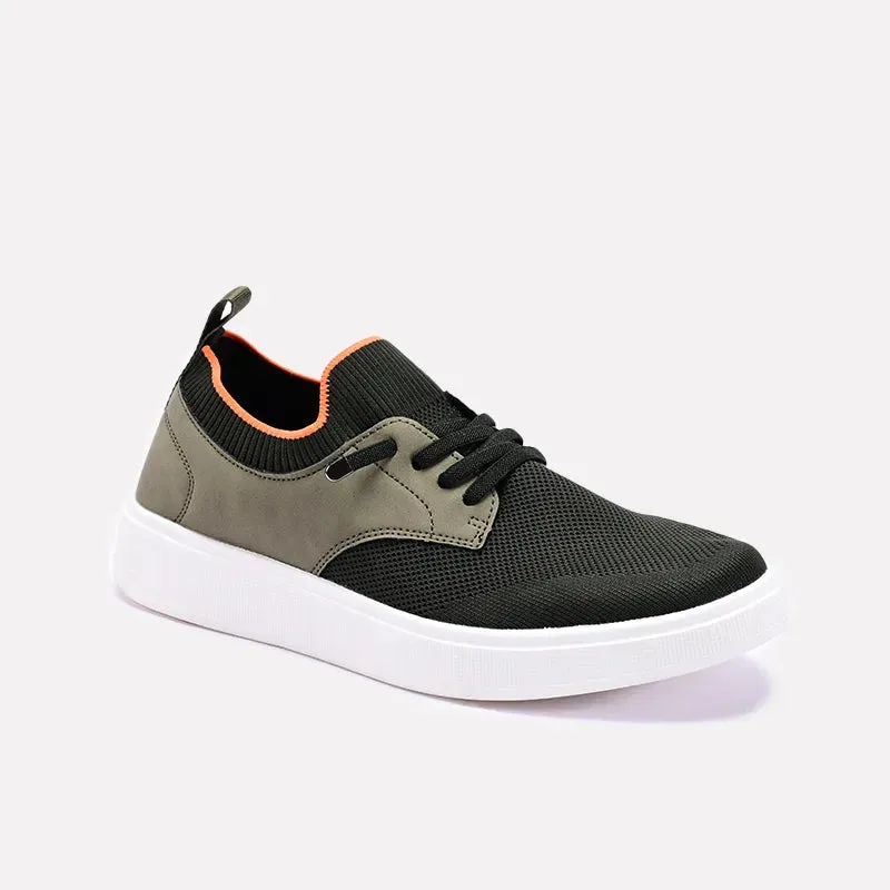 Green Slip On Walking Sneakers 0120545 indoor activities Run Errands