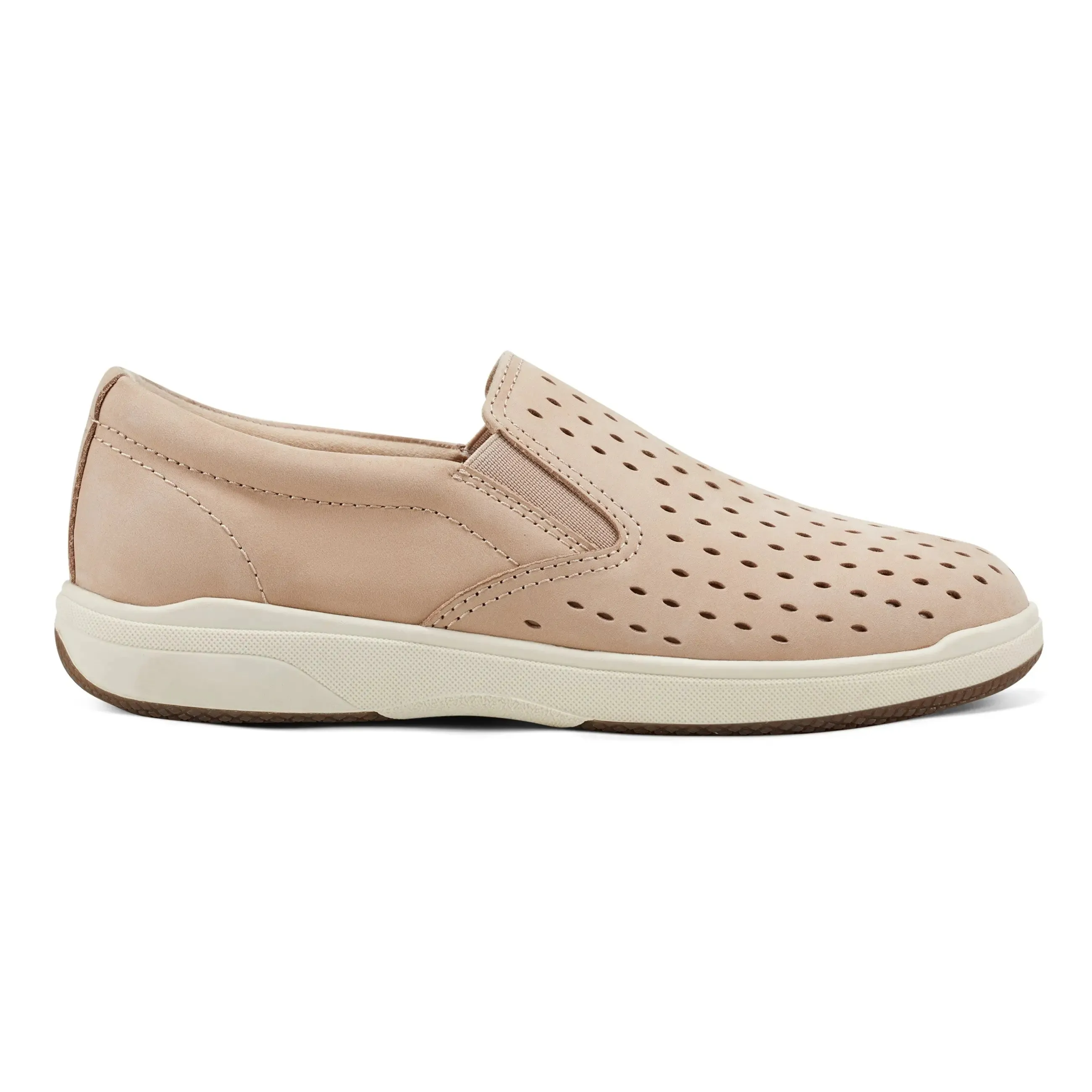 Fast Run Weekend Casual Nel Laser Cut Round Toe Casual Slip-on Sneakers