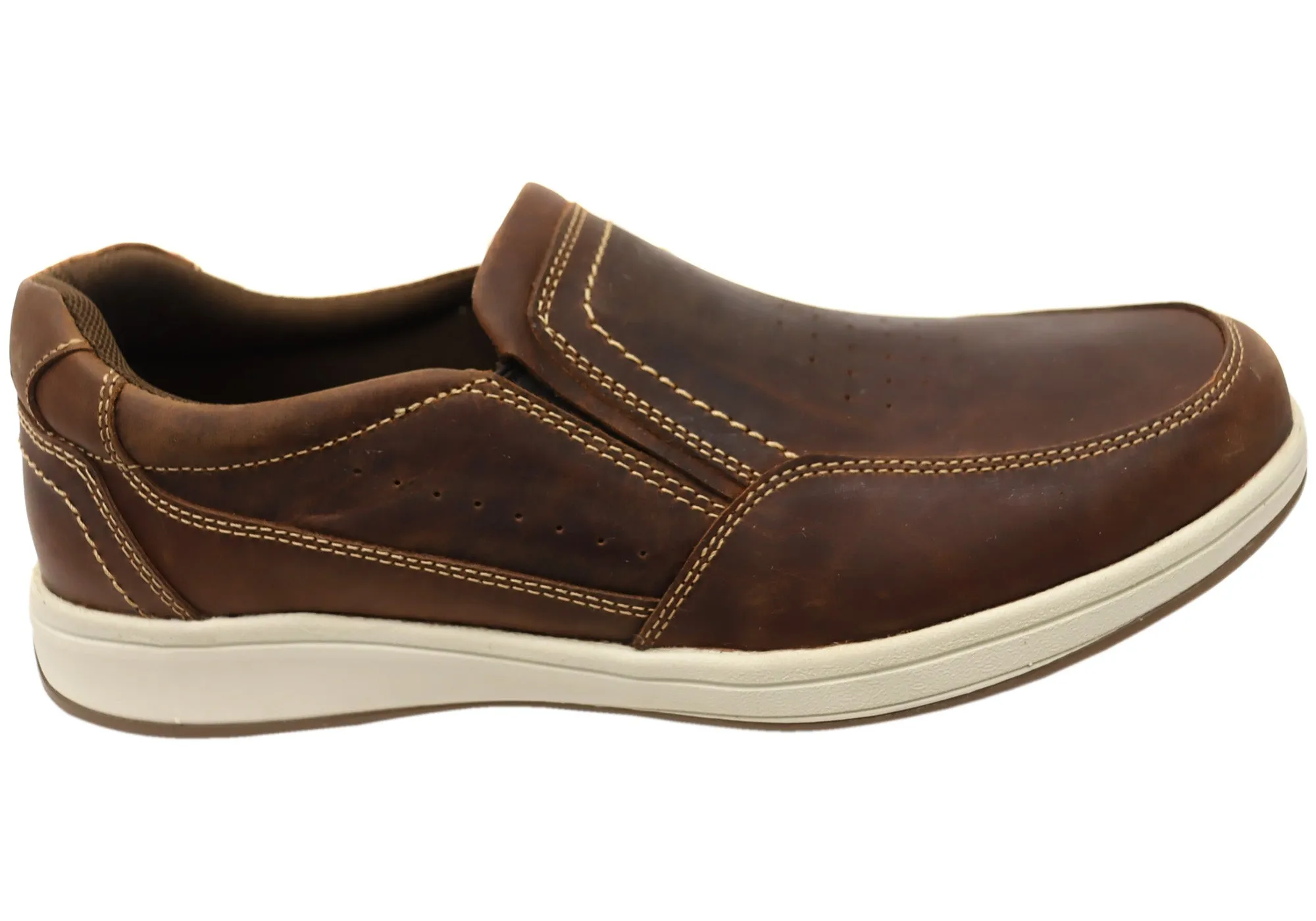 Comfort quality Rockport Jeode RO Mens Leather Comfortable Slip On Shoes