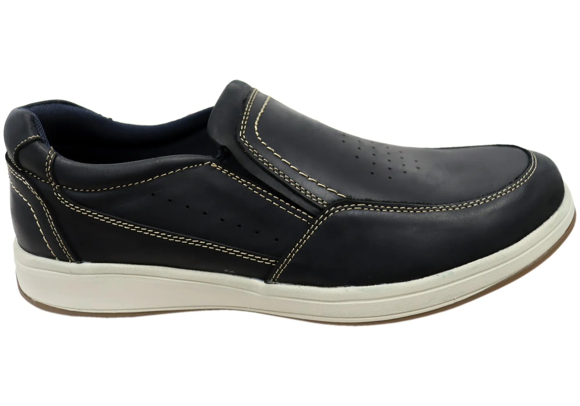 Vegan Material Options Rush Hour Rockport Jeode RO Mens Leather Comfortable Slip On Shoes