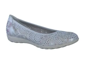 Fashionable Look Dual Tone Elsie Perf - Light Grey Floral 26005