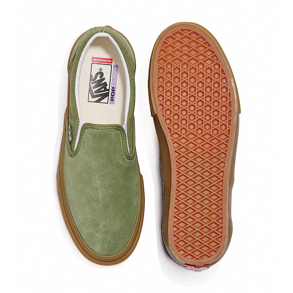 Color Pop Vans Skate Slip-On - Green/Gum