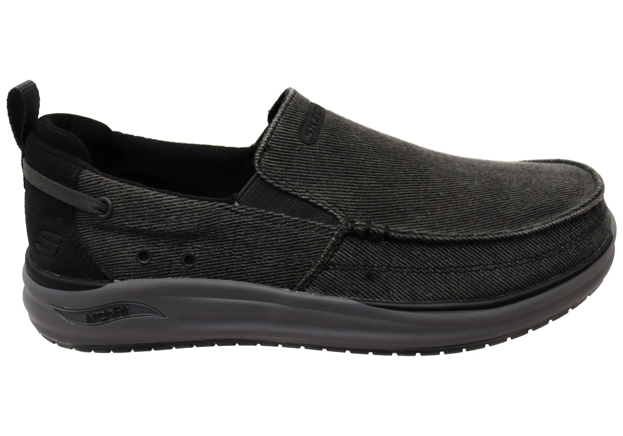 Skechers Mens Relaxed Fit Arch Fit Melo Port Bow Comfortable Shoes Classy ease