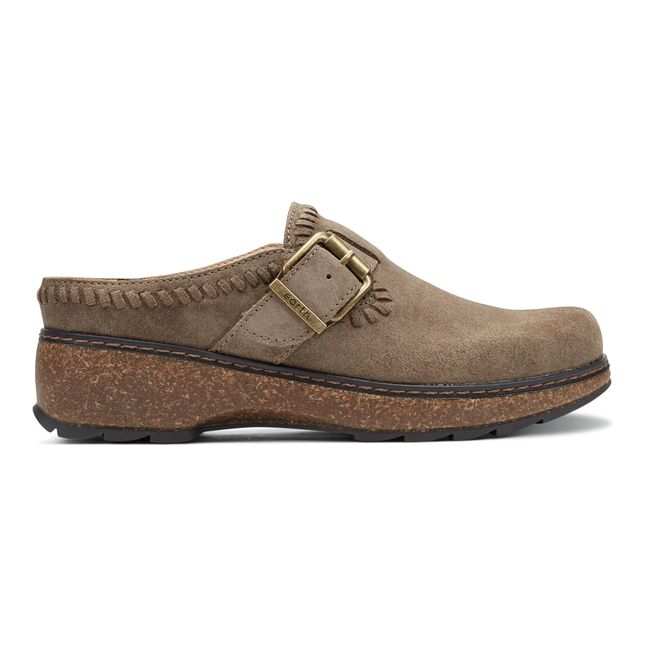 Kay Round Toe Slip-on Casual Clogs Road Long Wet Grip