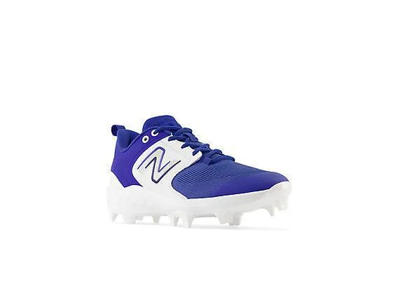Couple Pair New Balance Men's Fresh Foam 3000 V6 Molded Baseball Cleats - Royal Blue with White - PL3000B6