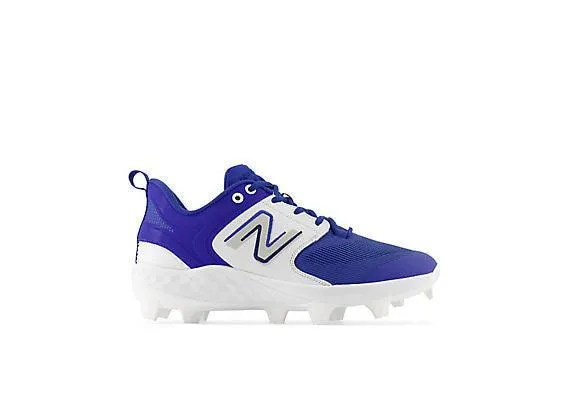 Flexible Rich Glow New Balance Men's Fresh Foam 3000 V6 Molded Baseball Cleats - Royal Blue with White - PL3000B6