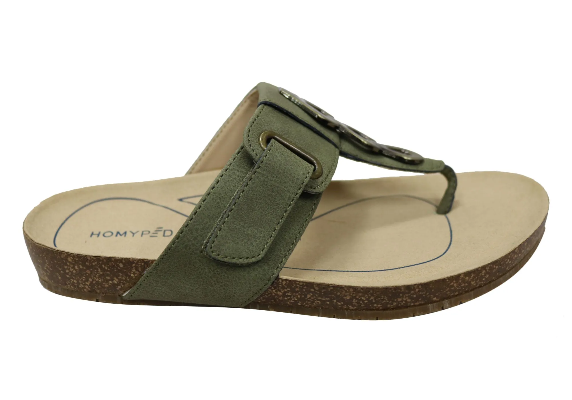 wedge sandals Homyped River Womens Comfortable Supportive Wide Fit Thongs