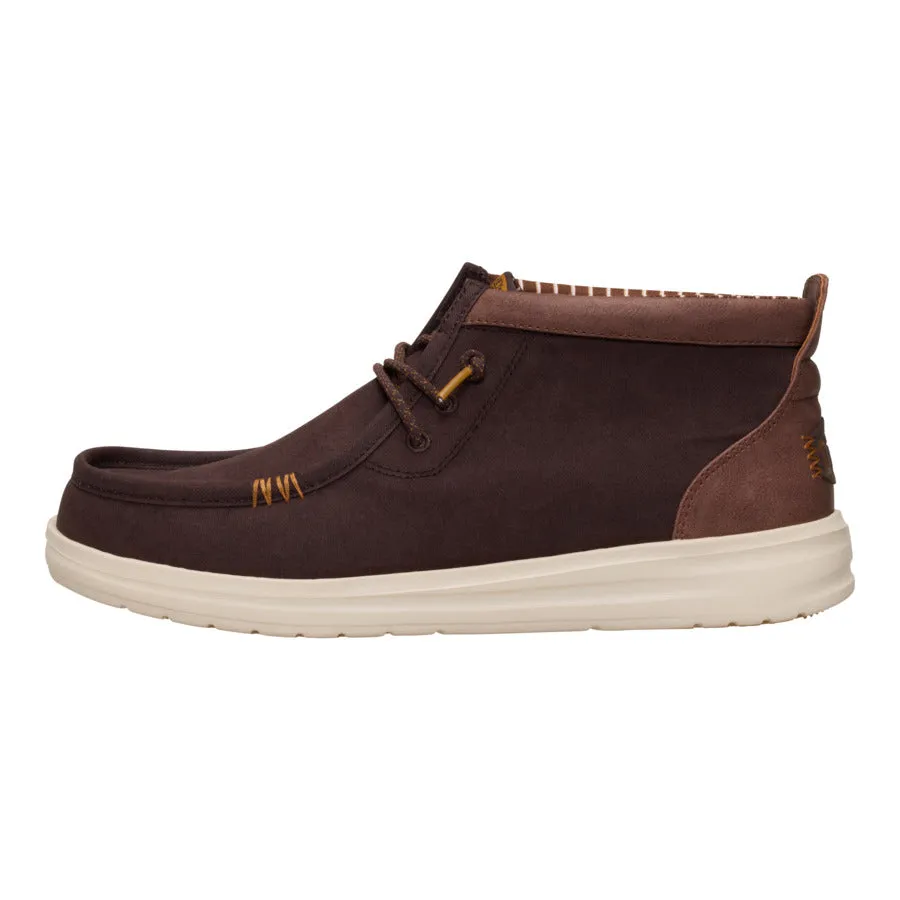Wide Cut Rugged Built Rainy Day Commuter Wally Mid Gripr Vin Classic - Mole Brown/Downtown Brown