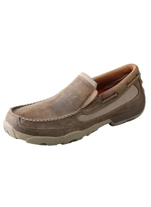 Ventilated Holes Twisted X Slip On Men's Driving Moc