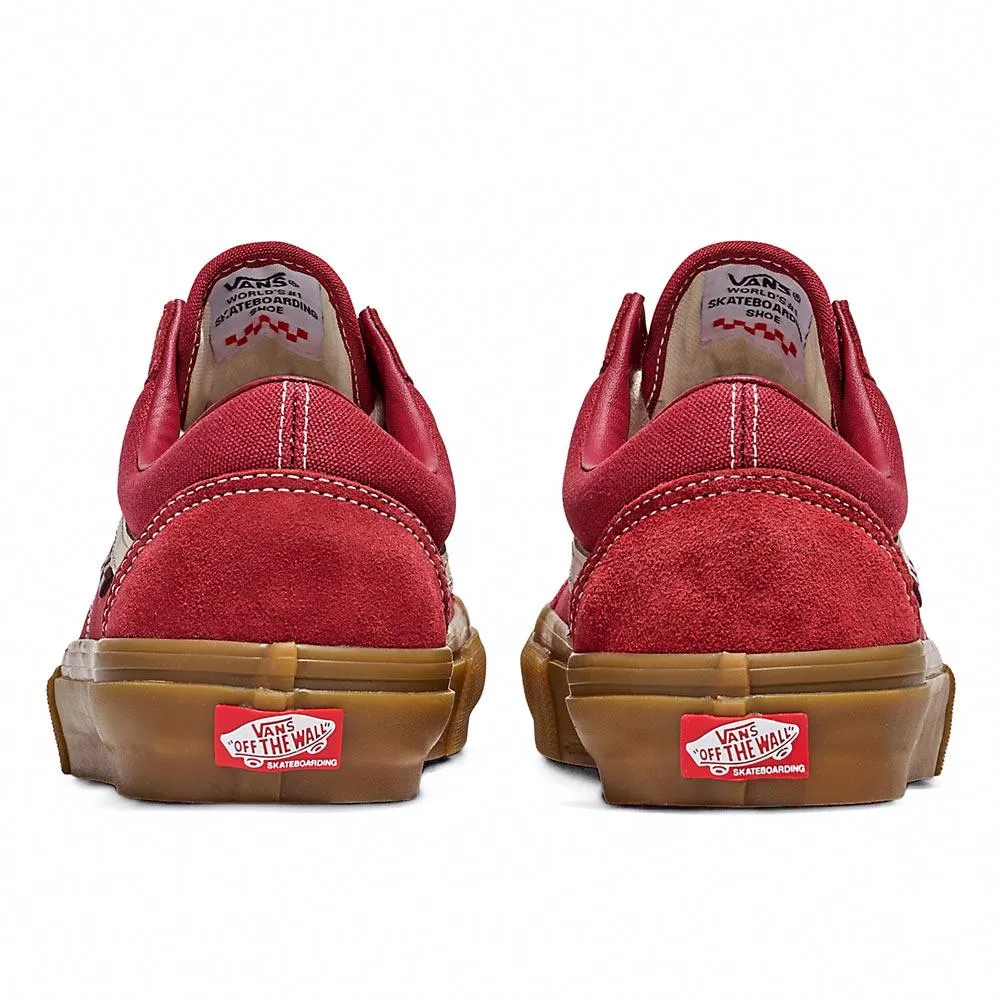 Quick Drying Weekend Errands Form Ease Vans Skate Old Skool - Red/Gum