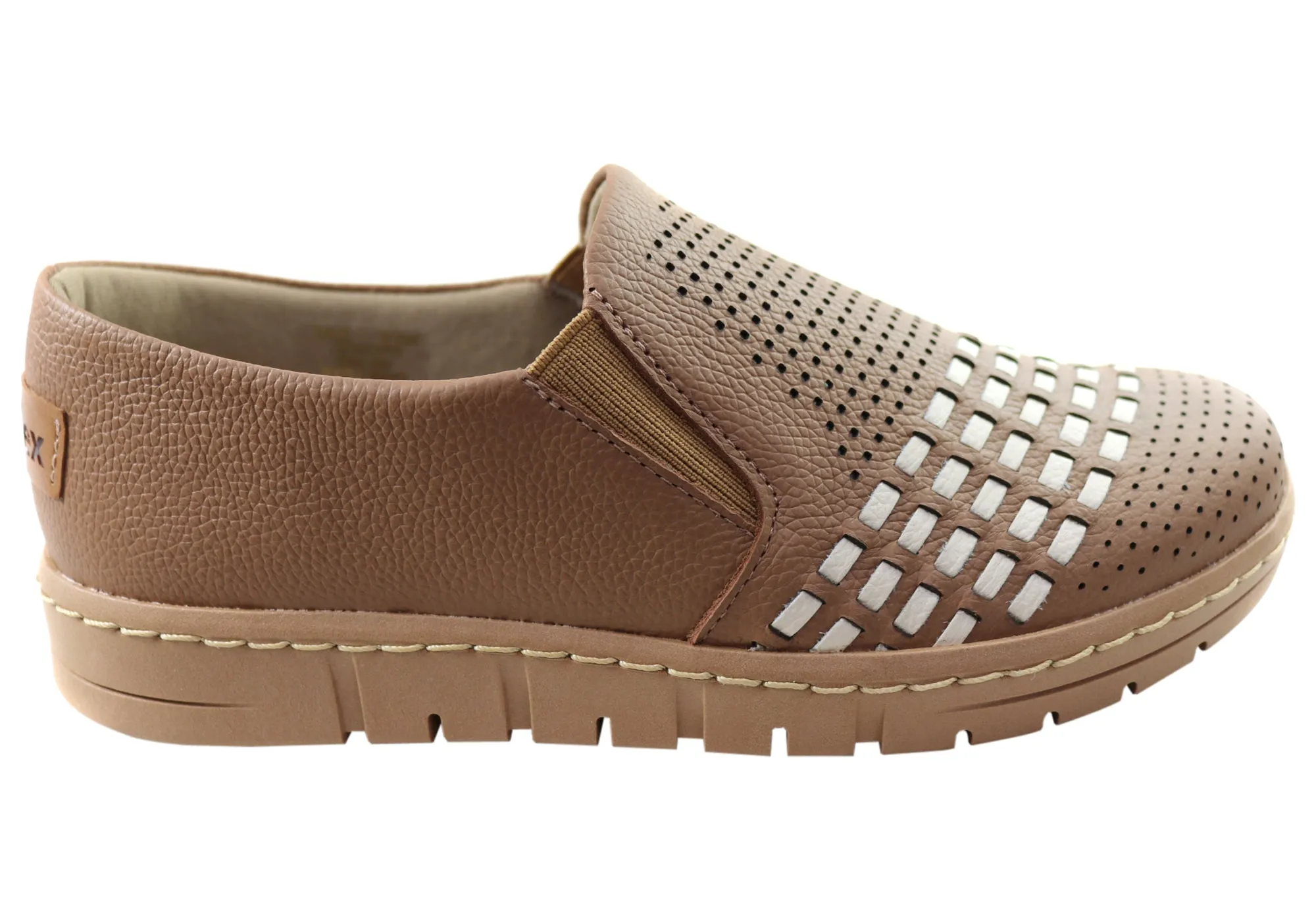 Usaflex Dolce Womens Comfortable Leather Slip On Shoes Made In Brazil Closed Toe