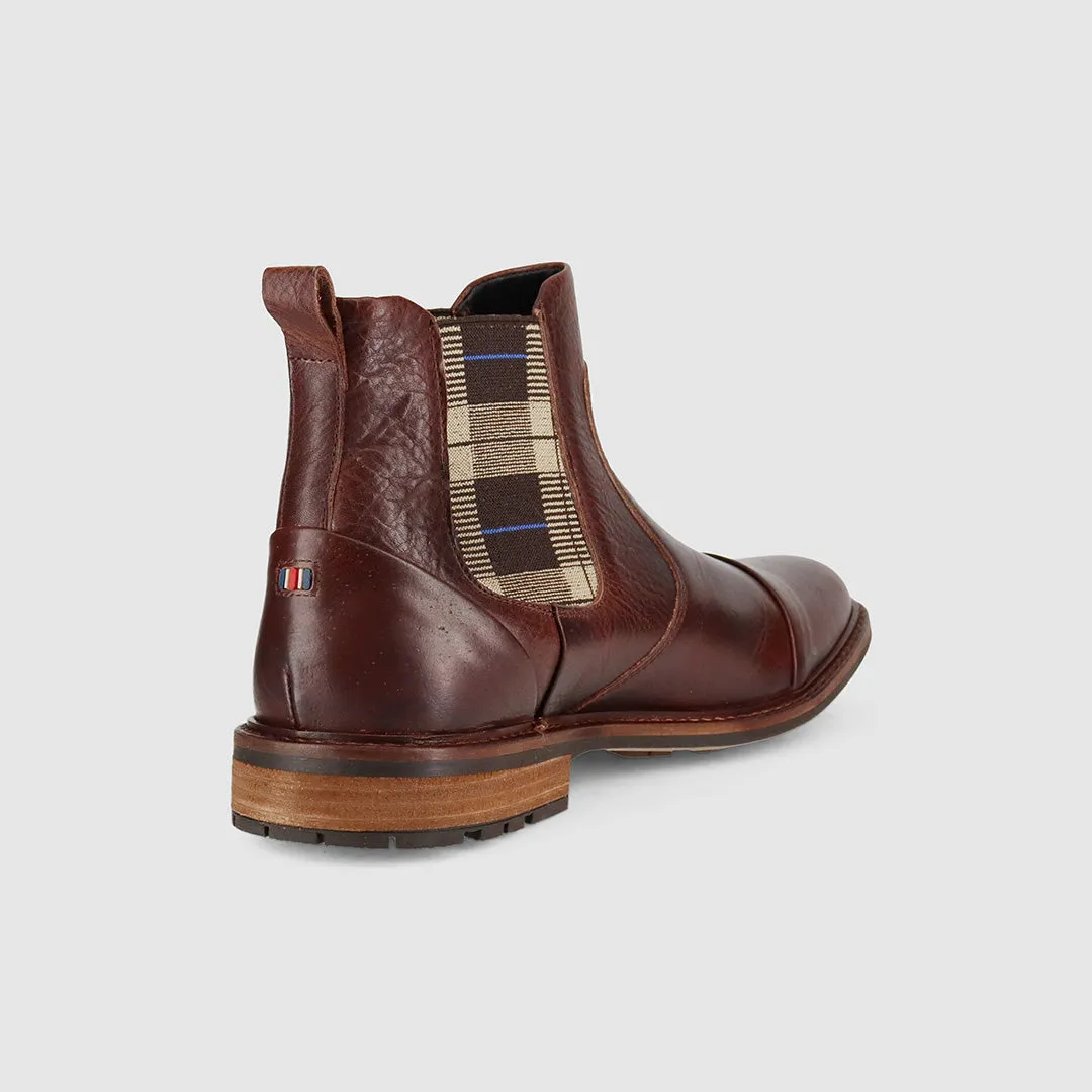 Family Run Street Movement Fargo Chelsea Boots Dark Brown