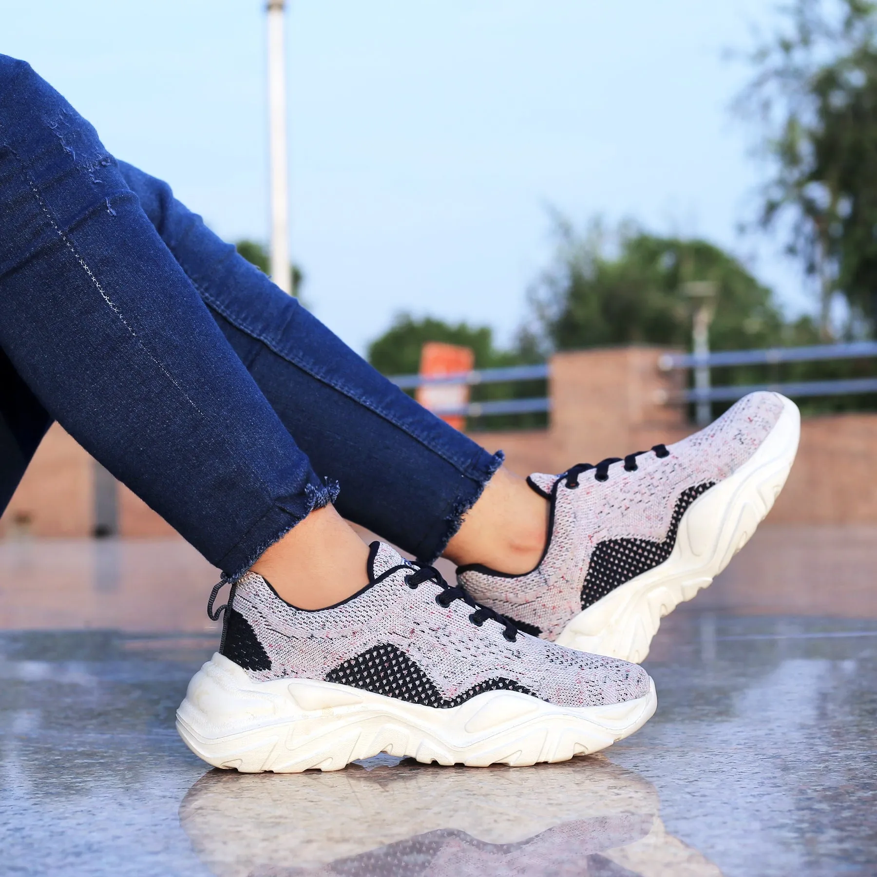 Bold Neon Bacca Bucci Women CHARLOTTE Low-top Platform Chunky Fashion Sneakers