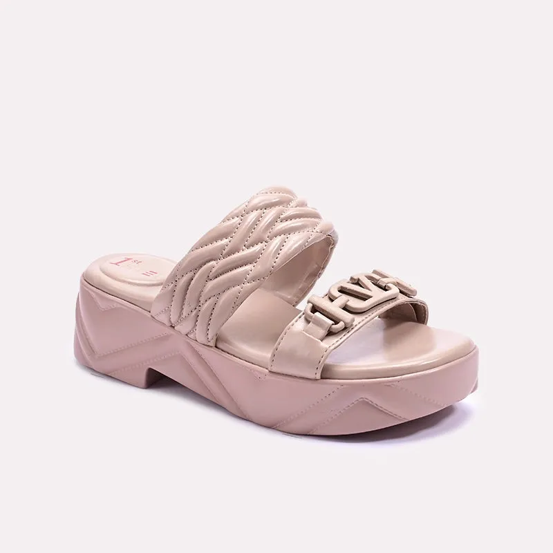 Black Edge Comfort toe Fawn Chunky Casual Slippers 0413151
