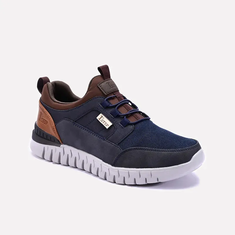 Blue Comfy Sneakers 0120551 Breathable side Neutral Stability Base