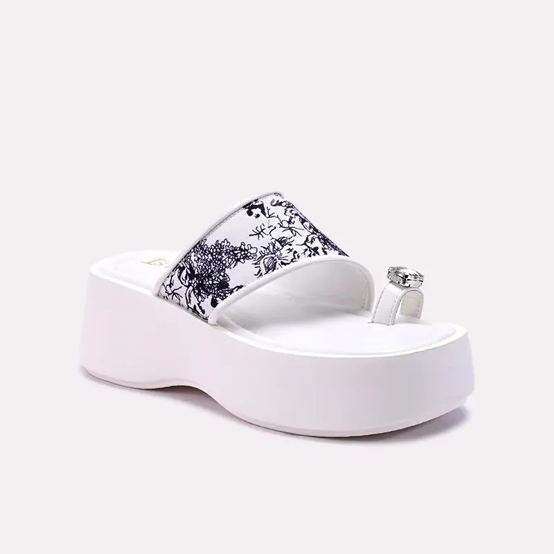 Storm Proof Stage Glow Patsy White Platform Slides 0412709