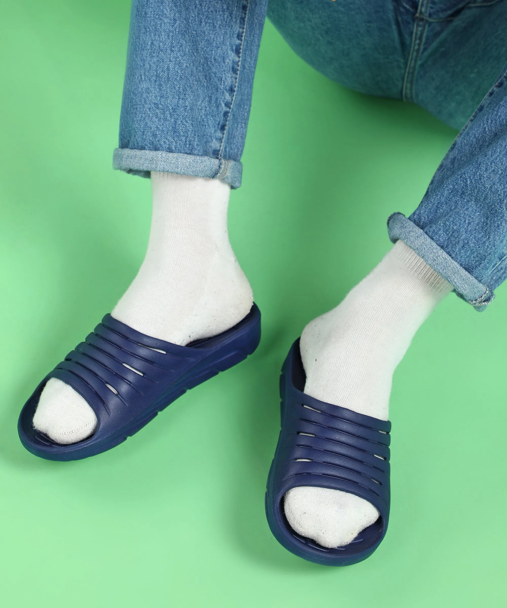 Paragon Blot K10910G Men Casual Sliders | Stylish Trendy Lightweight Slides | Casual & Comfortable Slippers | For Everyday Use Heat resistant