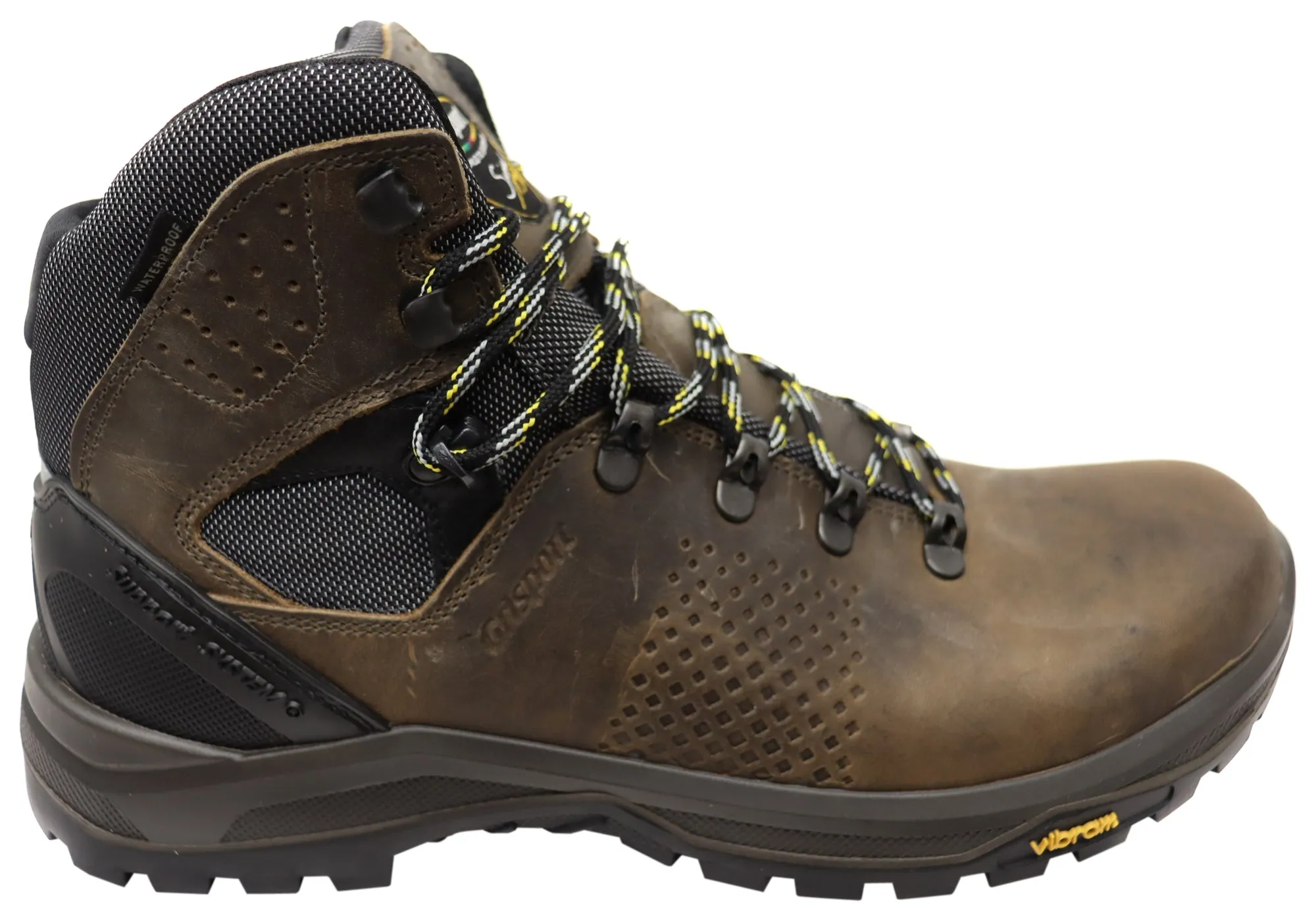 Grisport Mens Pinnacle Mid Hiking Waterproof Boots Made In Italy Dream Walk Trail Mode
