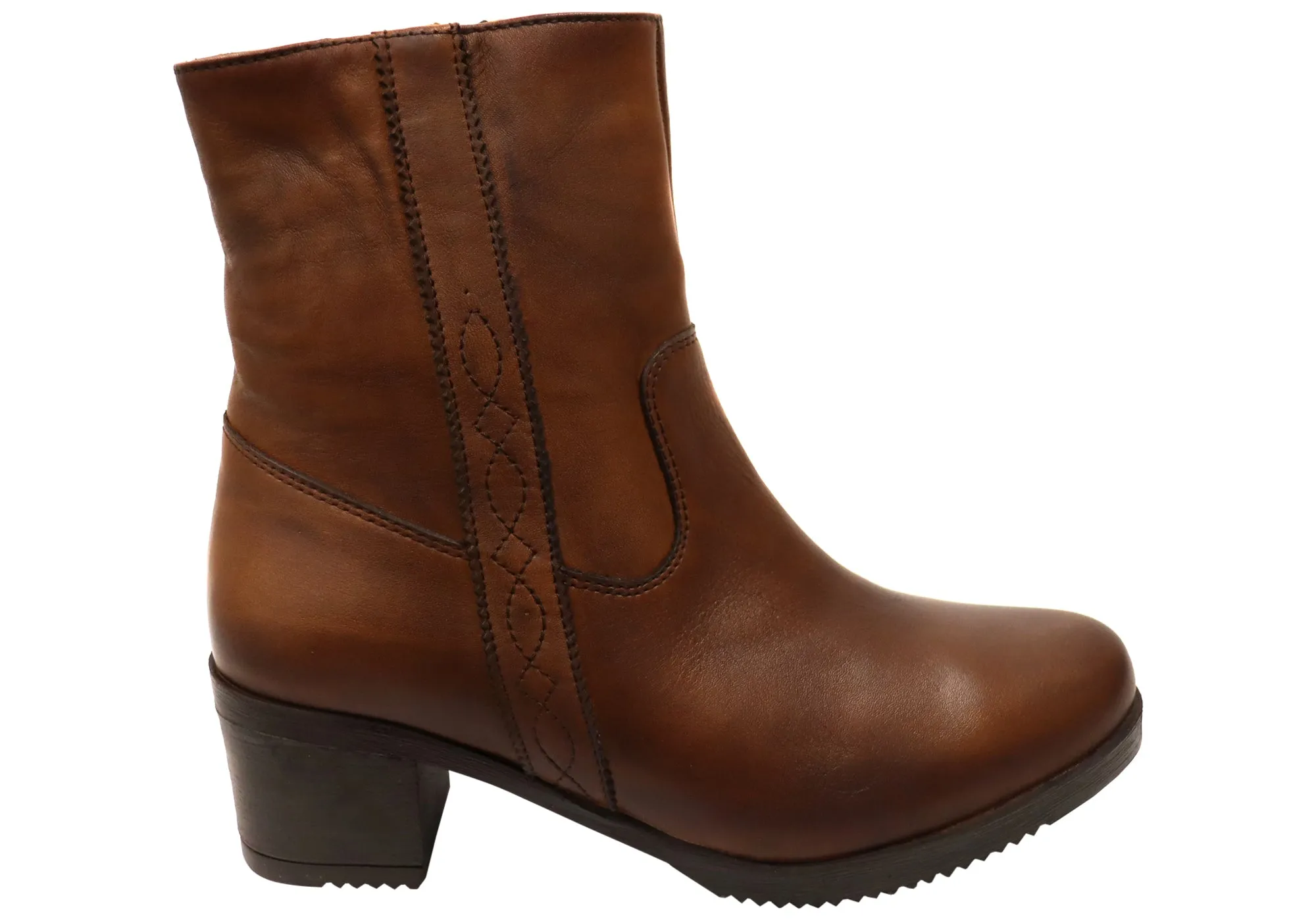 Orizonte Pose Womens European Comfortable Leather Ankle Boots Ventilated