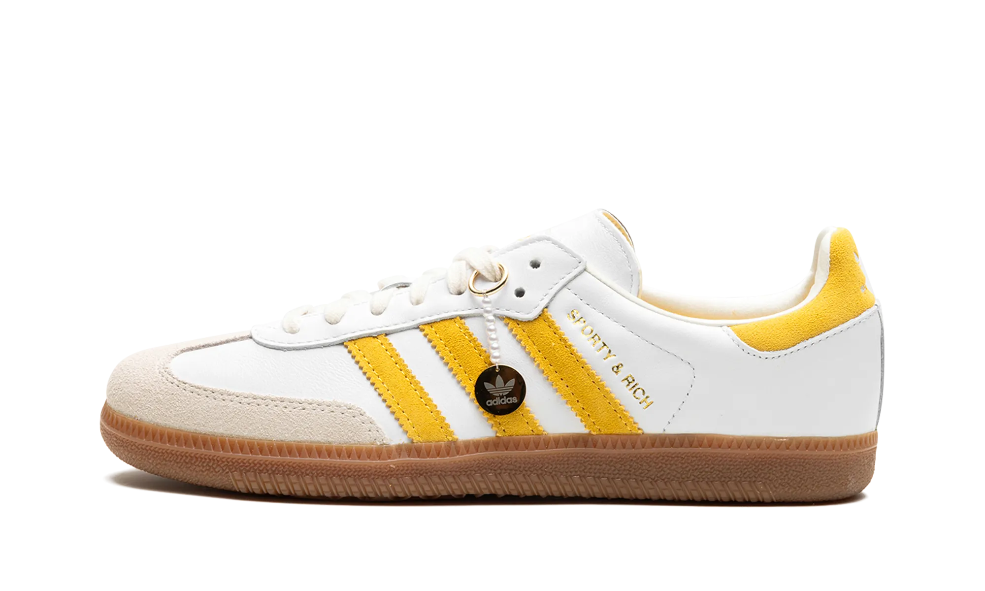 Samba OG "SPORTY & RICH - White Bold Gold" Road grip Club Edge