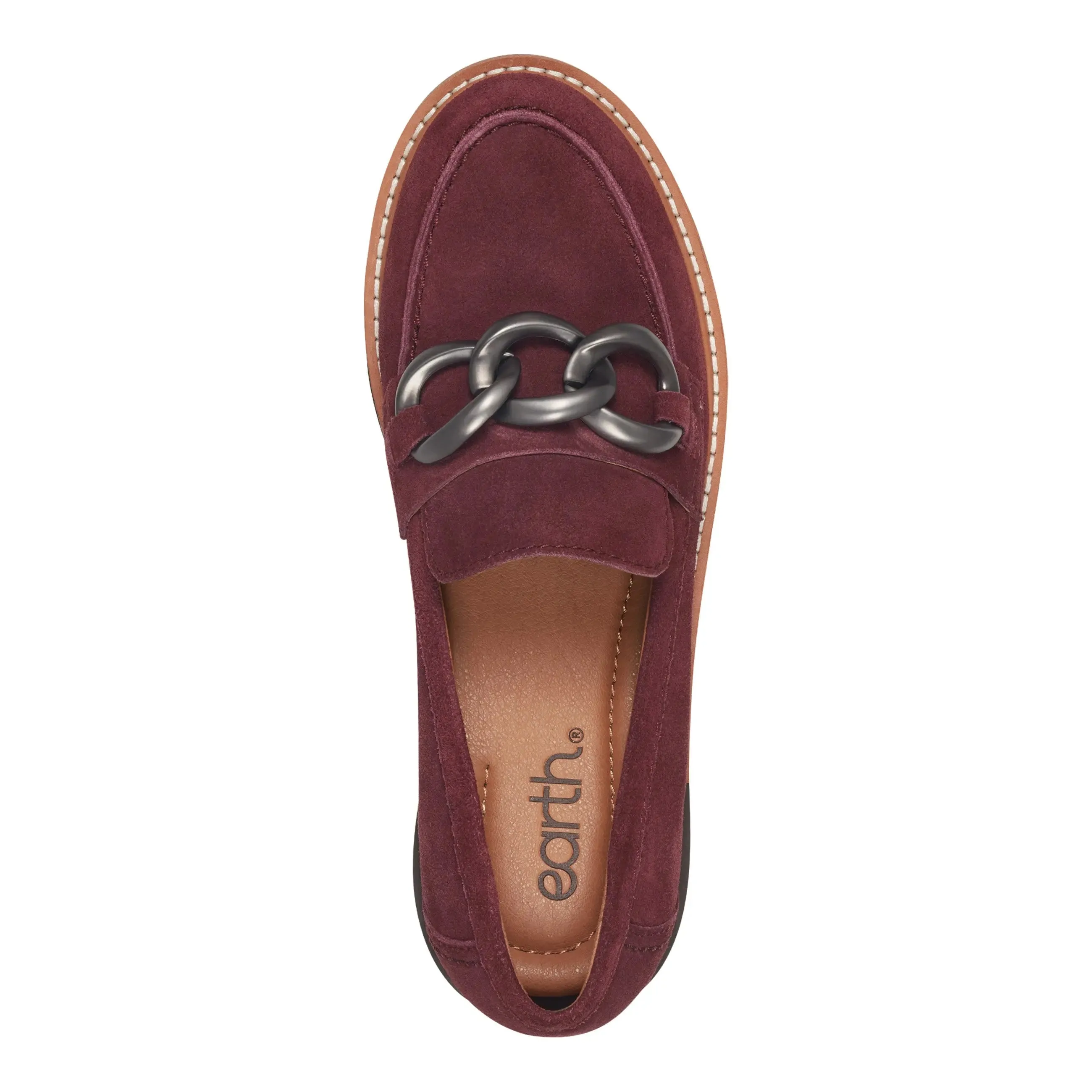 Kind Step Narrow Fit Zalor Round Toe Lug Sole Casual Slip-on Loafers