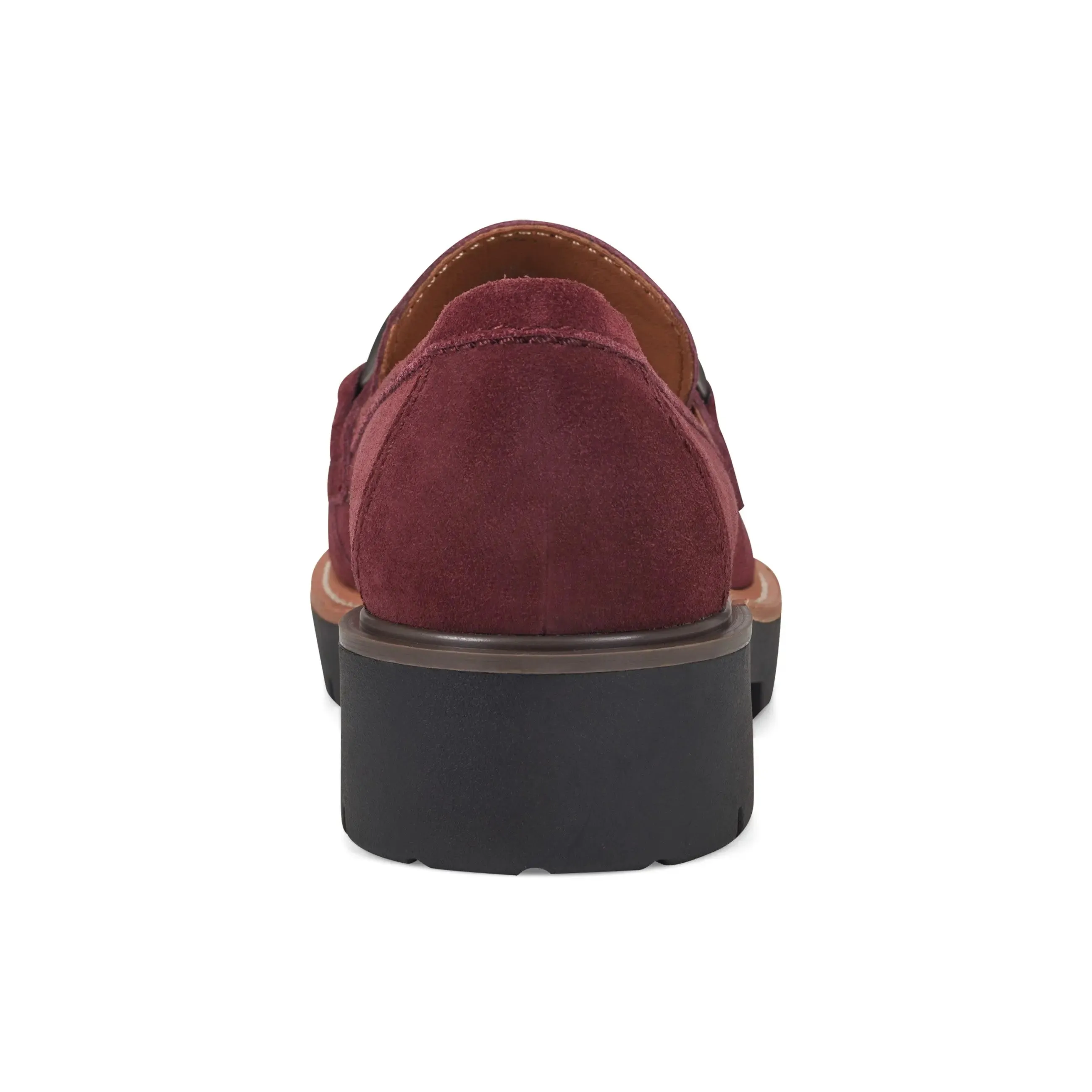 Zalor Round Toe Lug Sole Casual Slip-on Loafers Arch Support Health Focused