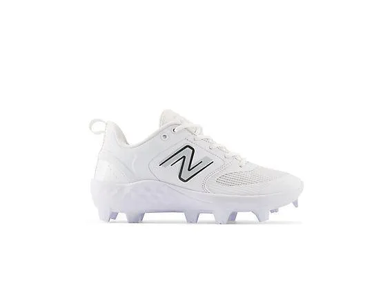 New Balance Women's Fresh Foam Velo V3 Molded Softball Cleats - White - SPVELOW3 Storm Guard