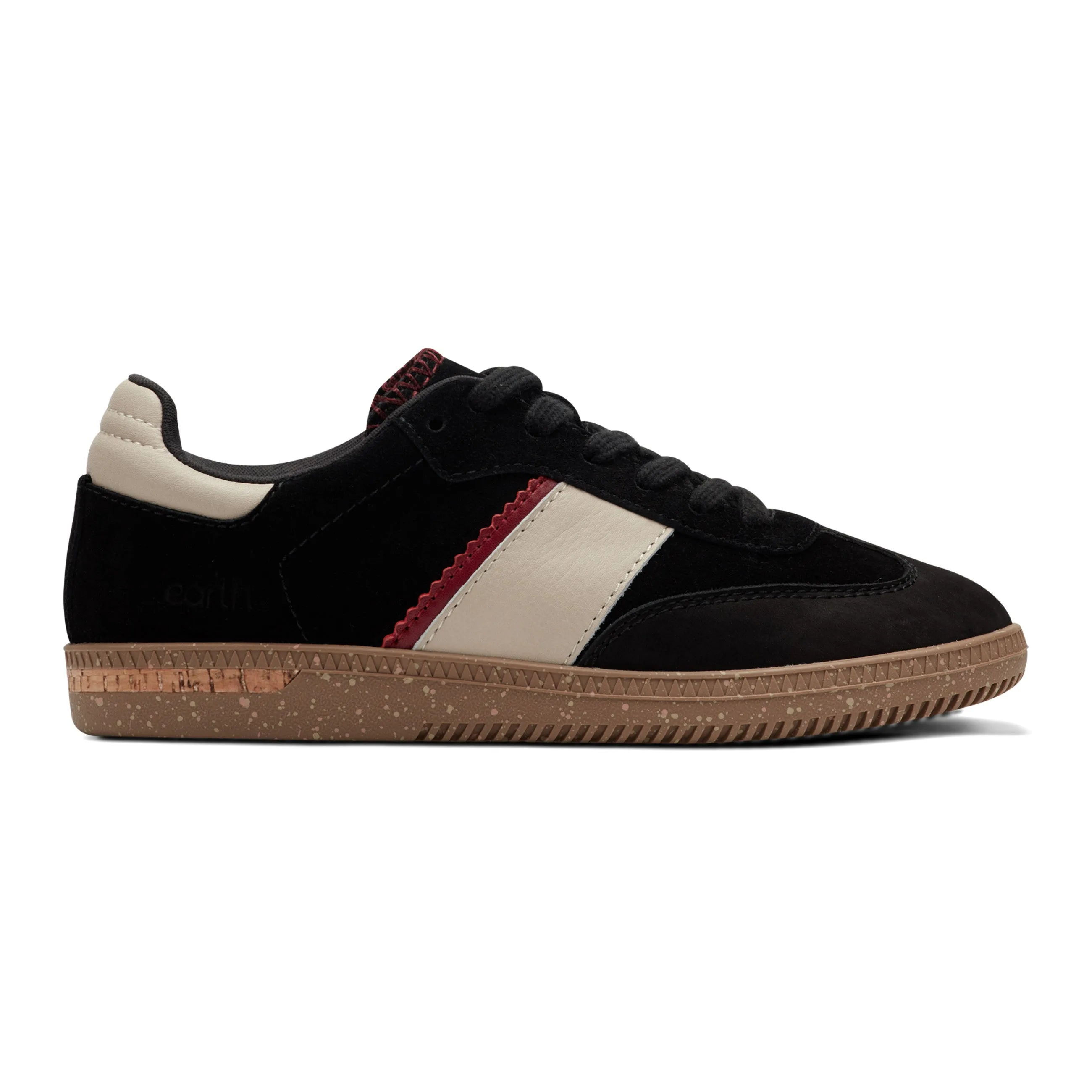 Black Edge Rubber Sole Penny Lace-Up Sneakers