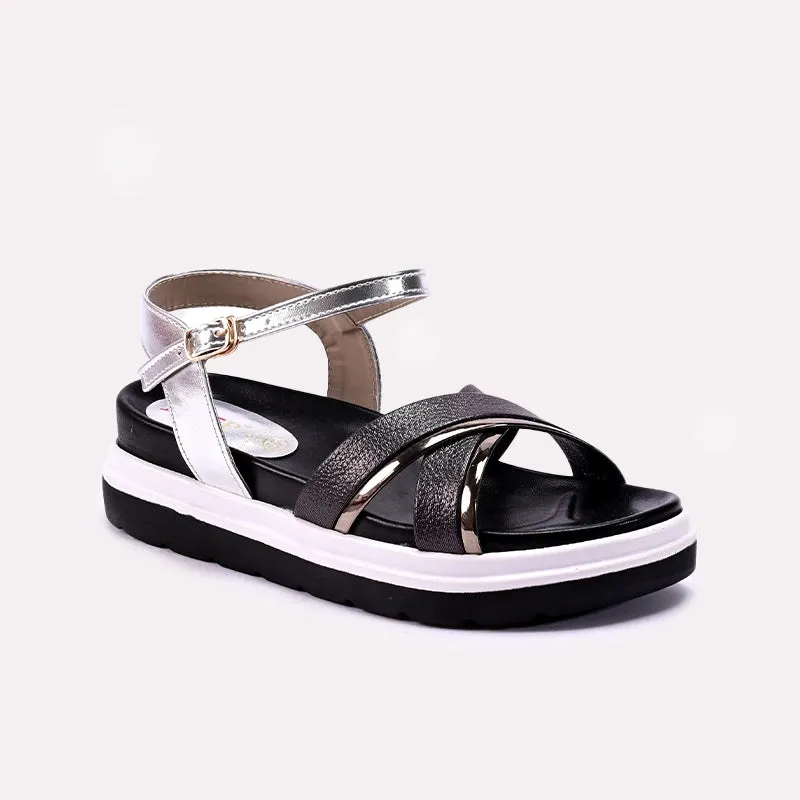 Grace Walk Womens Black Casual Sandals 0421485