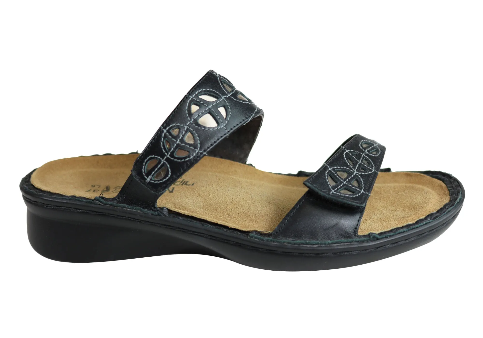 Naot Cornet Womens Comfort Wide Fit Orthotic Friendly Slide Sandals clean design Modern Aesthetic