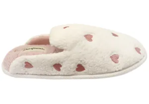 Dearfoams Womens Comfortable Open Back Scuff Slippers Easy Setup