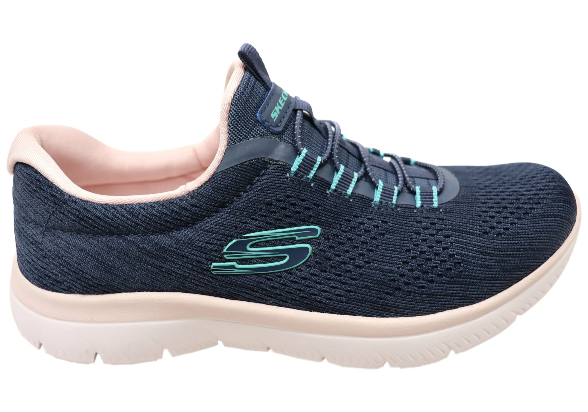 Skechers Womens Summits Fun Flair Comfortable Slip On Shoes Fresh Pair Support System