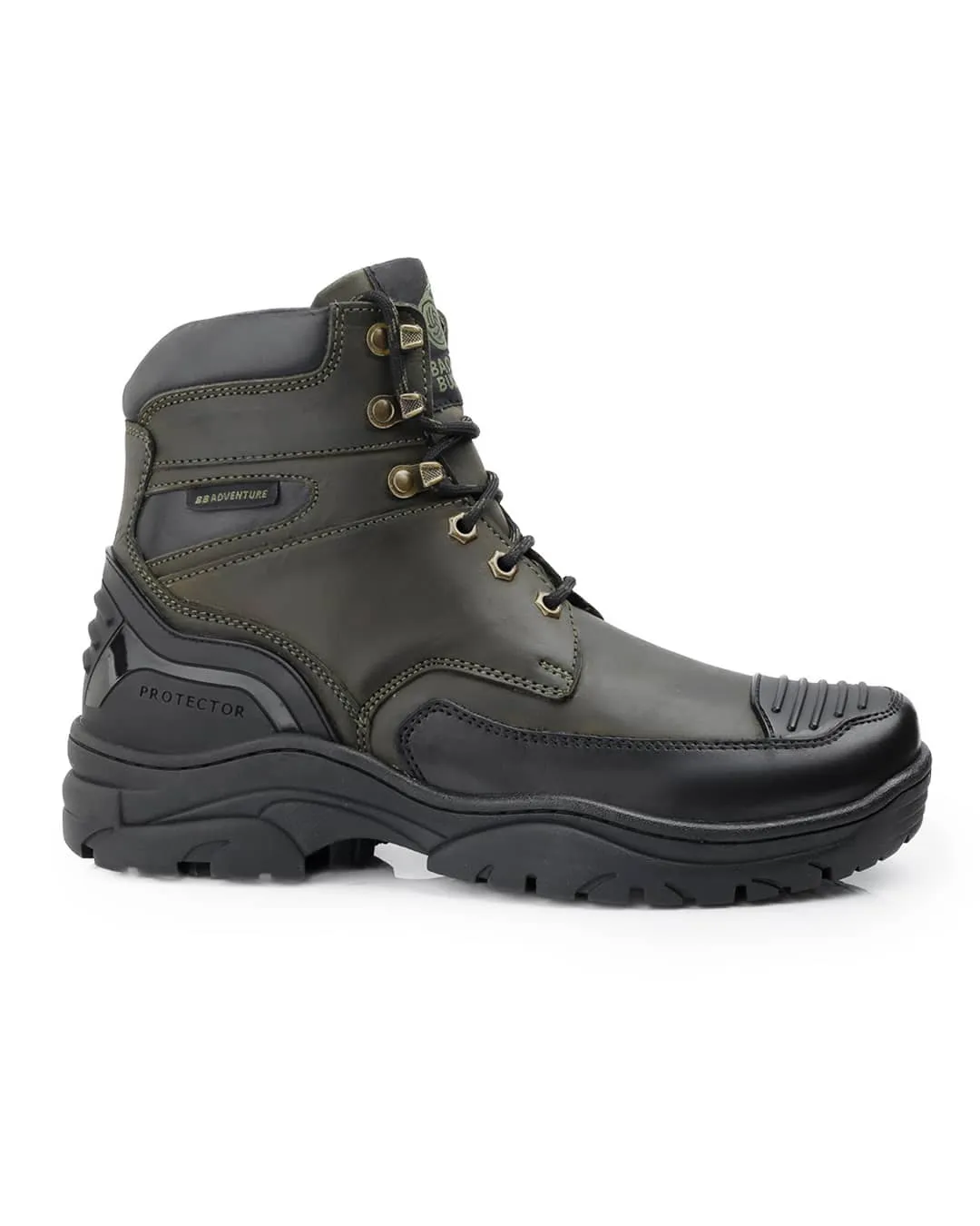 Padded Comfort Cold Weather Bacca Bucci PROTECTOR Leather Motorcycle Boots for Men