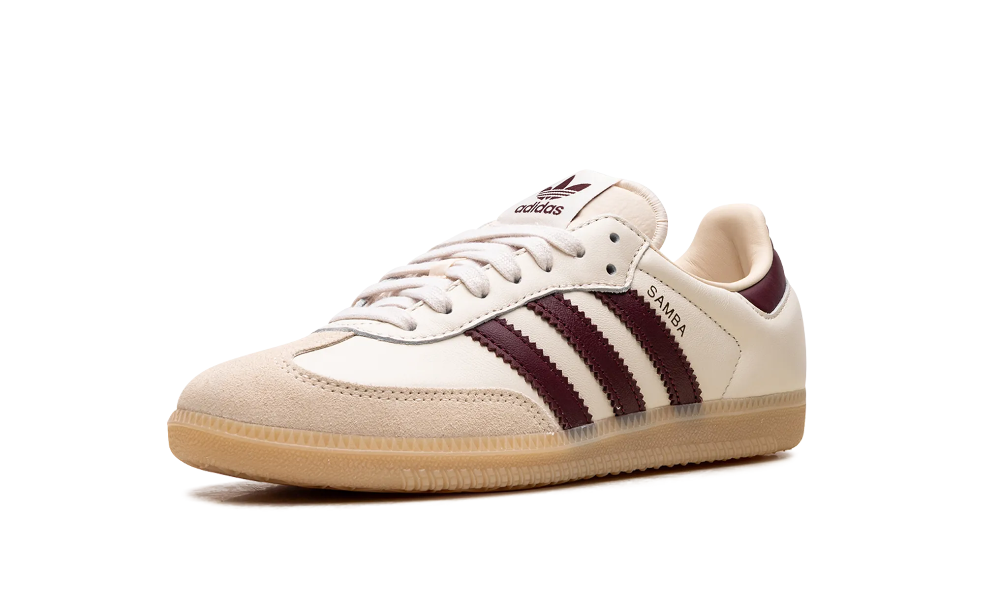 Neutral Base Mid Top Samba OG "Cream White / Burgundy"