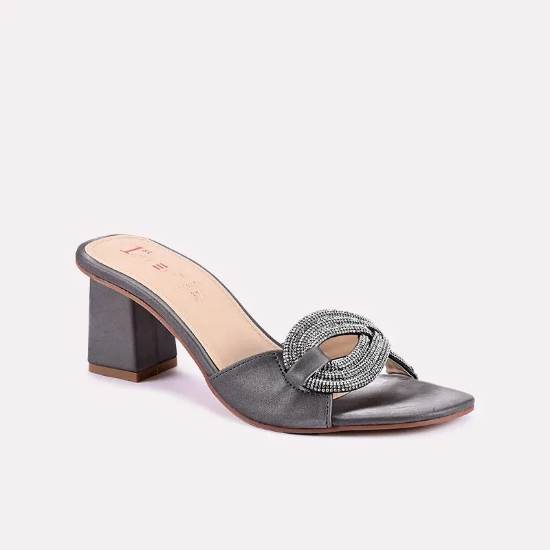 Viral Pop Seraphina Gray Heel Slippers 0412464