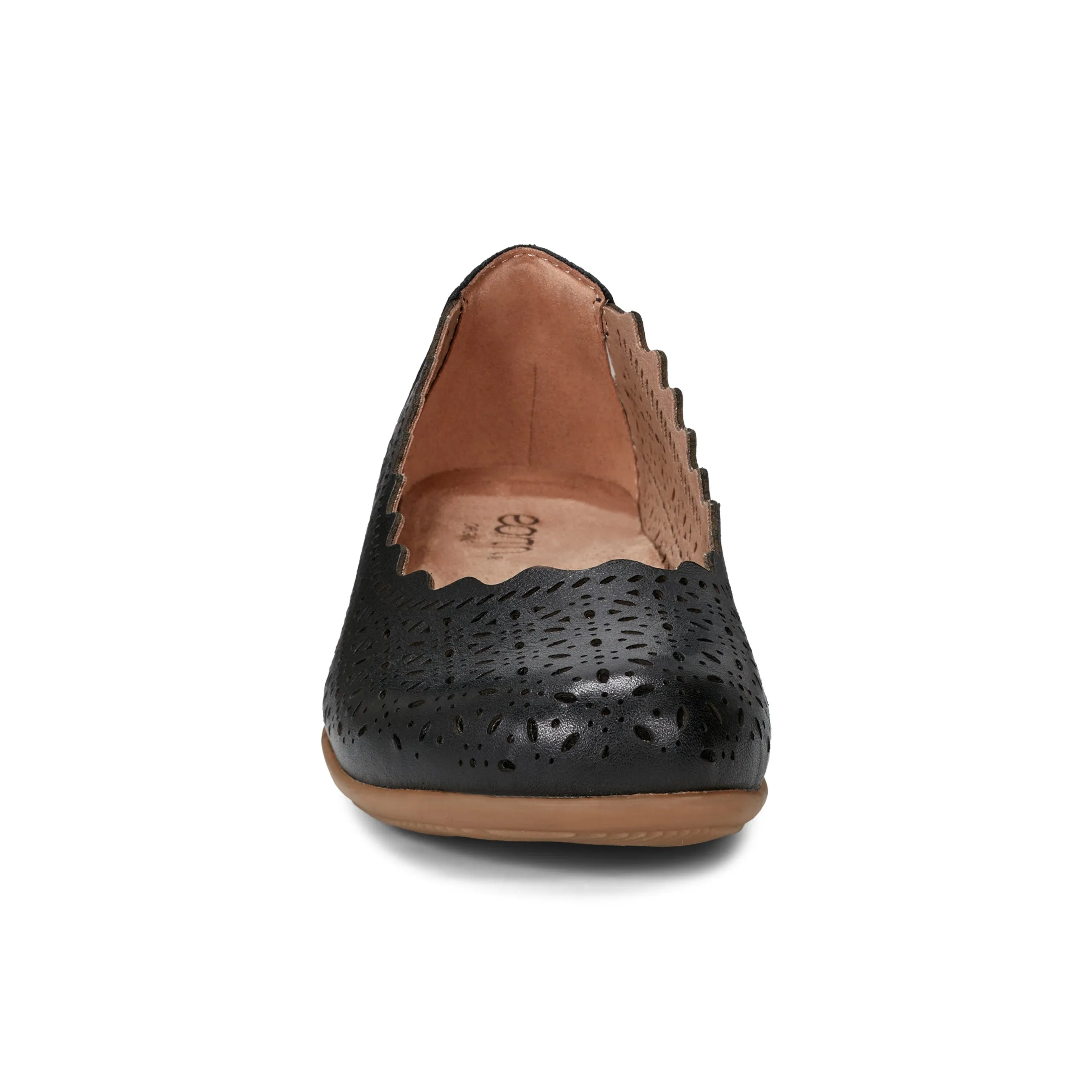Bria Round Toe Casual Slip-on Ballet Flats Flexible Fit Busy Professionals