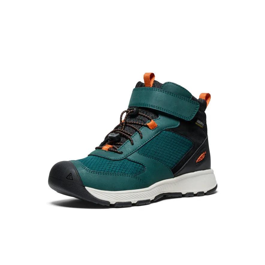 All Day Wear Big Kids' Skua Waterproof Boot  |  Ponderosa Pine/Gold Flame