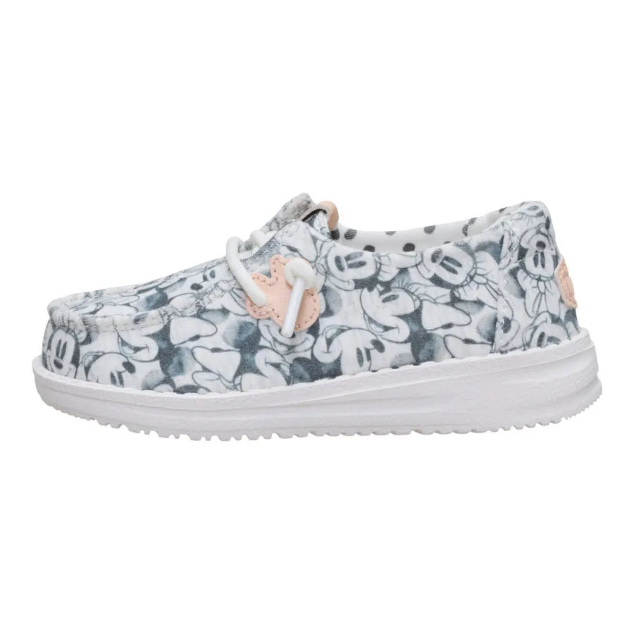Disney Minnie Mouse Print Wendy Toddler - Grey/Multi Smooth exterior