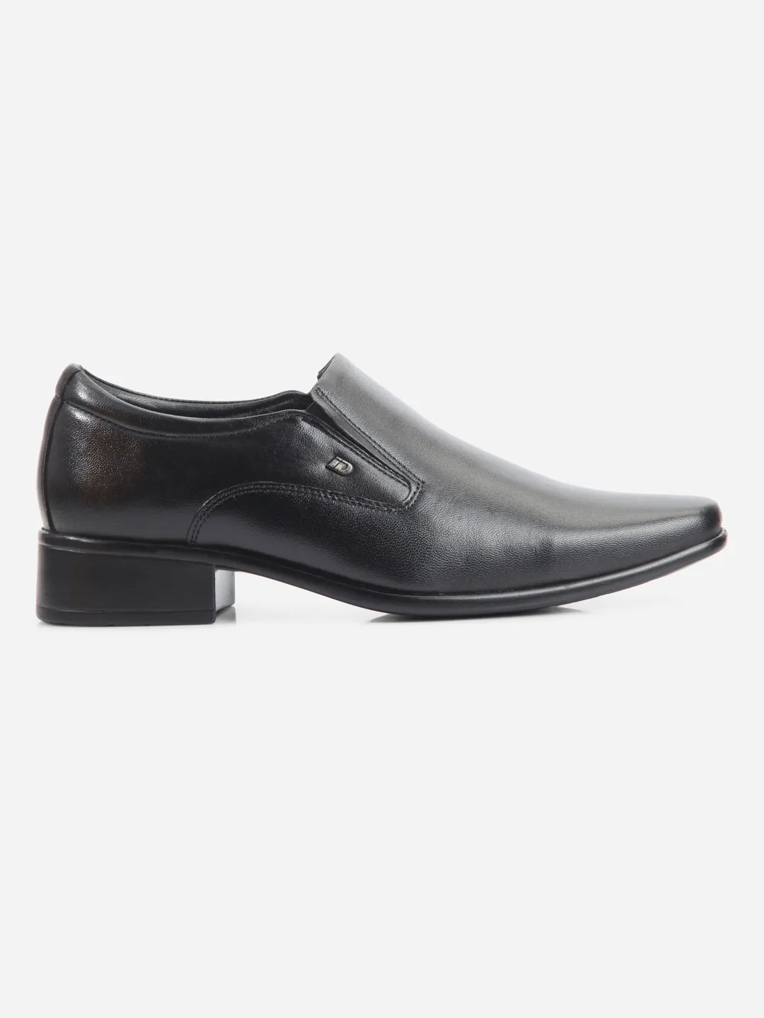 Low Heel Men's Black Regular Toe Slip On Formal (ID6102)