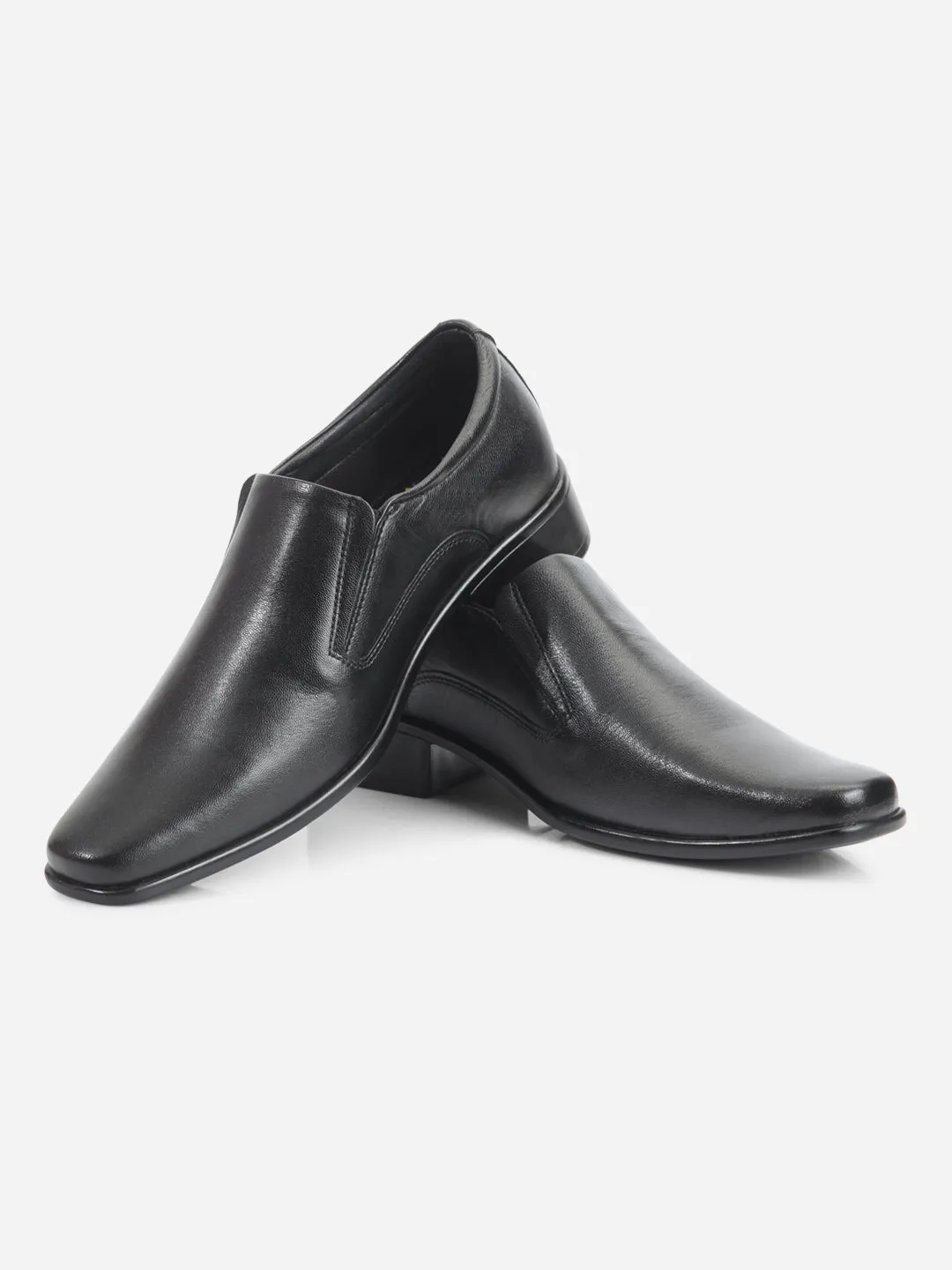 Men's Black Regular Toe Slip On Formal (ID6102) Italian Shade Premium Comfort