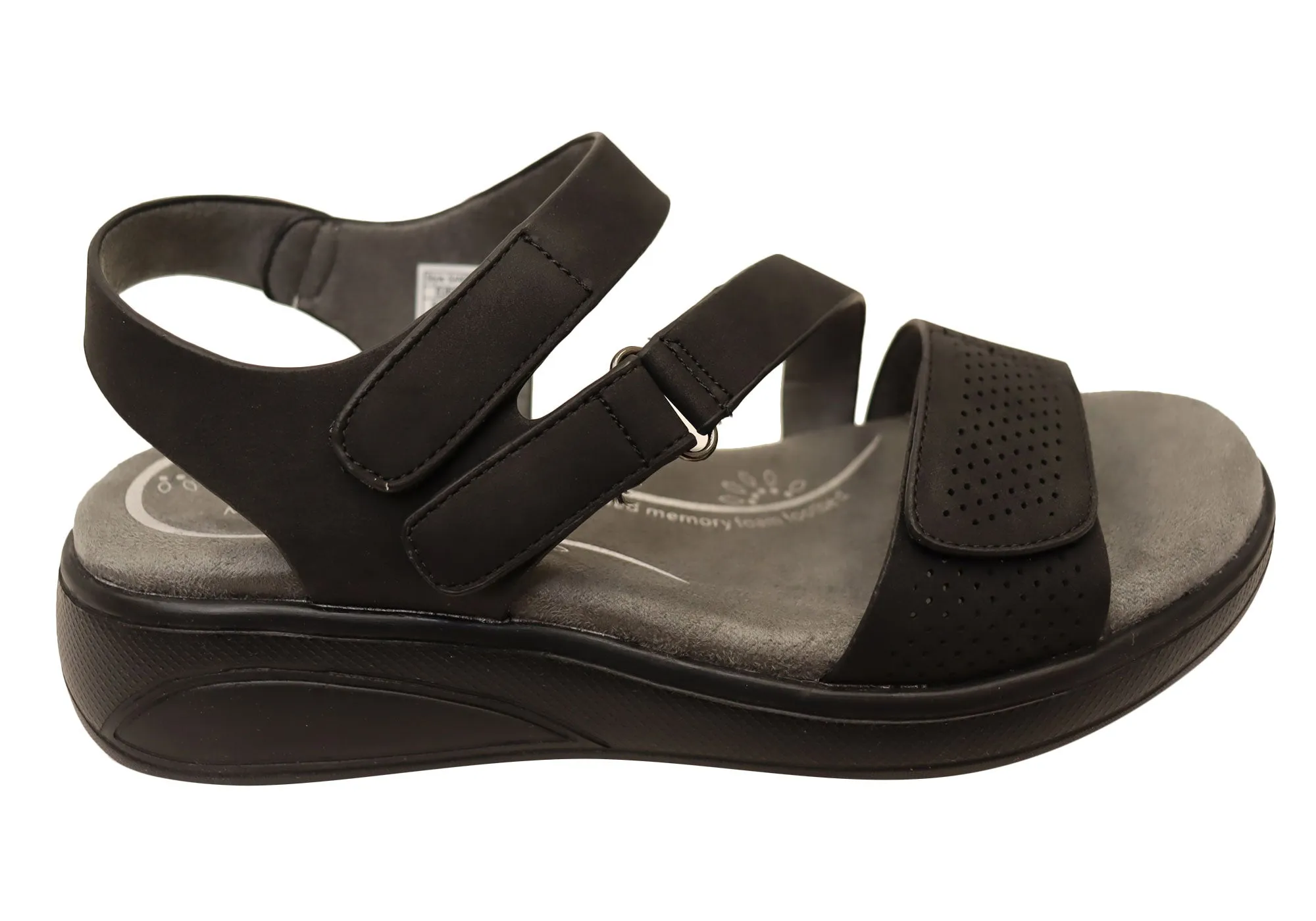 Scholl Orthaheel Sandra Womens Comfortable Memory Foam Sandals Chic Comfortable Fashionable Comfort