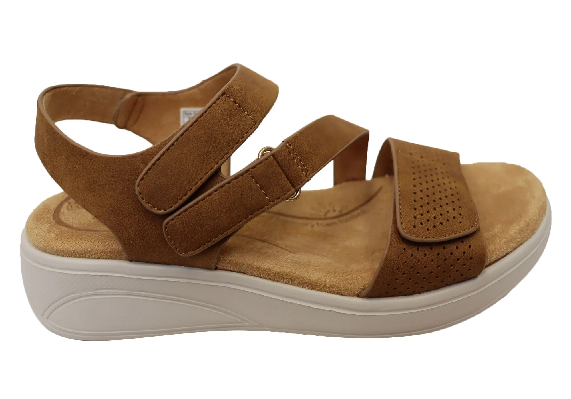 Scholl Orthaheel Sandra Womens Comfortable Memory Foam Sandals Soft