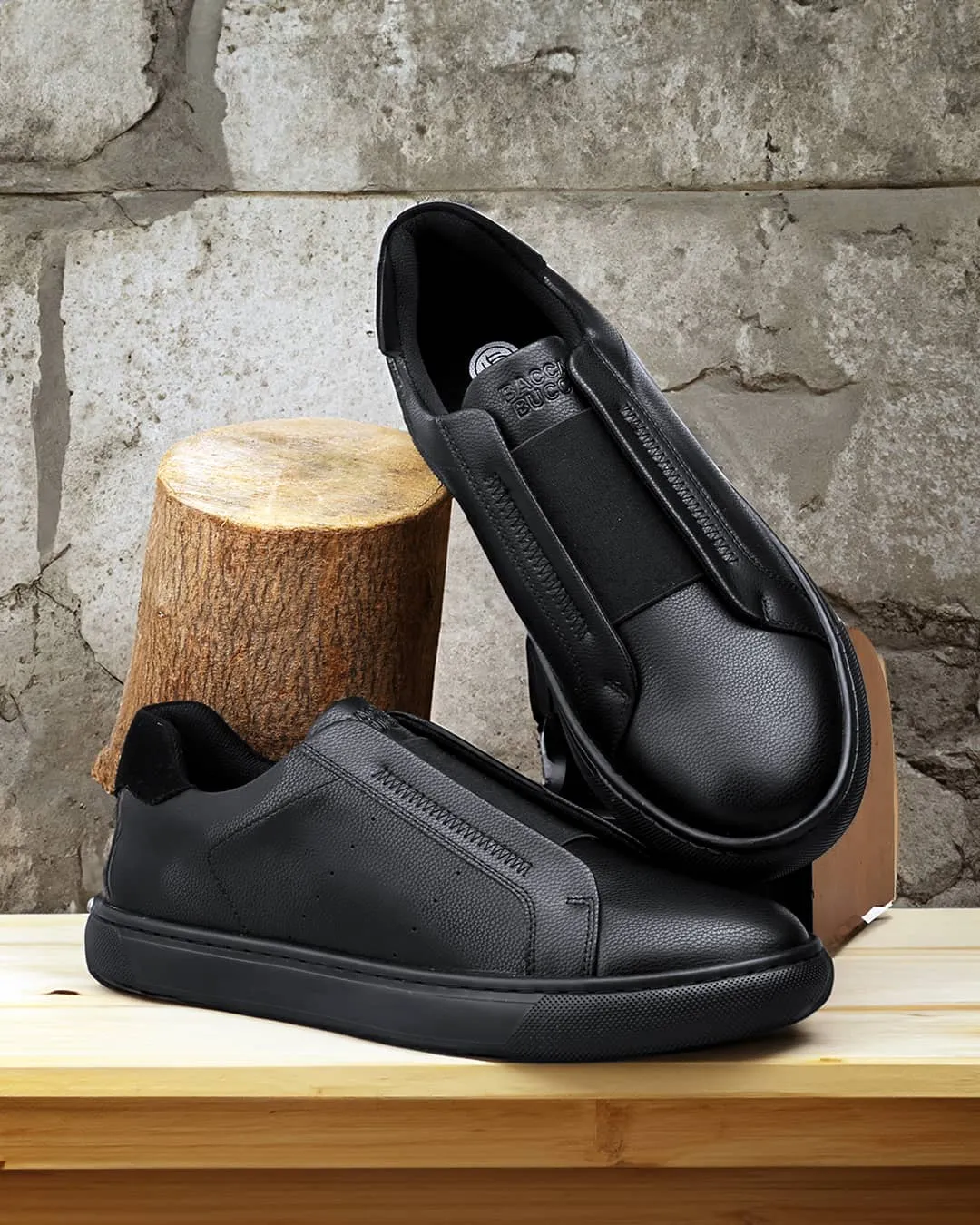Bacca Bucci BOARDROOM Vegan Leather Sneakers Chisel Shape Main Walk