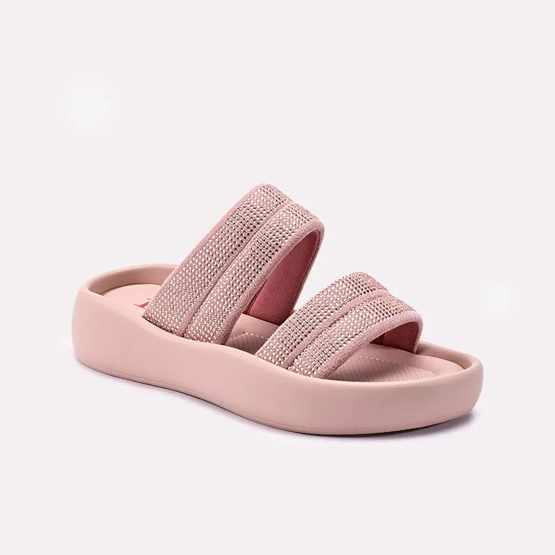 Comfort Stand Step Light Womens Pink Platform Casual Slippers 0413364